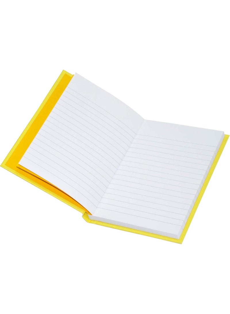 FIS 5-Piece Neon Hard Cover Note Book, 100 Sheets, Single Line, A6 Size, Golden Colour - FSNBA6N210 - Image 2